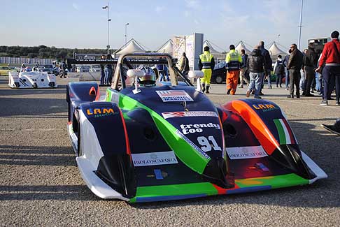 Trofeo Autodromo del Levante - L’uscita di scena al giro di ricognizione della stettacolare Osella Pa 21 Evo-Hon di Molinaro Danny partita in prima fila in seconda posizione width=